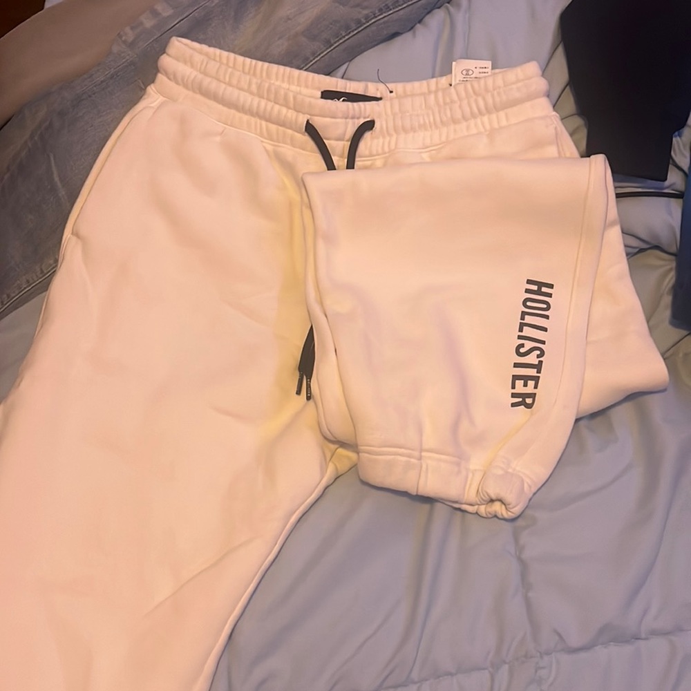 Hollister, cream, sp, sweatpants
